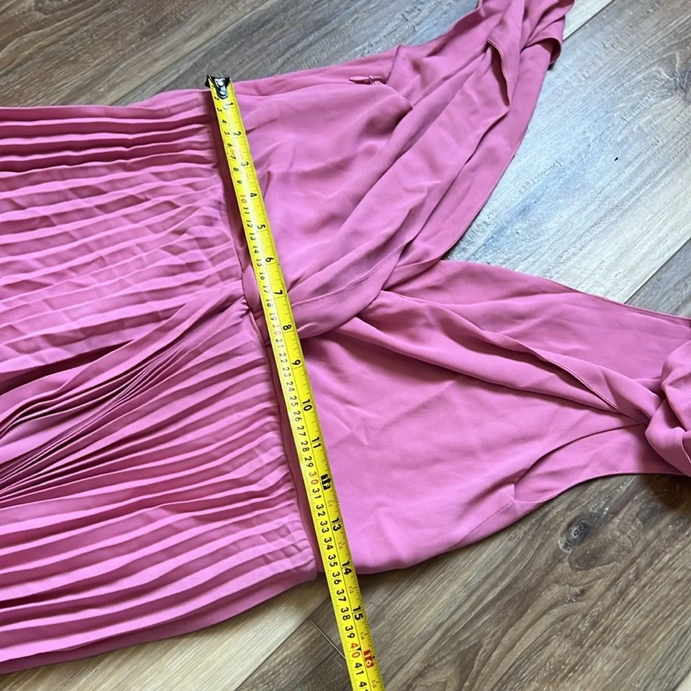 Vince Twist Front Pleated Midi Dress - Picture 15 of 16